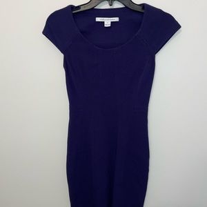 Diane Von Furstenberg classic beautiful purple pencil dress